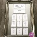 table plan silver mirrored