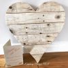 wooden wedding guest book rustic heart pallett