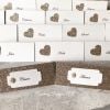Champagne Glitter Heart Place cards