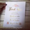 Thank you for sharing our day gold foil print
