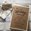 wedding invite - rustic with lace