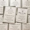 wedding invitation - silver layered