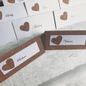 Rose Gold Glitter Place Cards