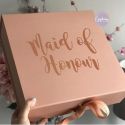 Maid of honour gift box blush pink